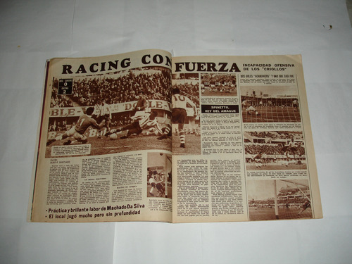 Revista Goles 1068 Huracán 3 San Lorenzo 1 1969 Excelente!! (Usado)