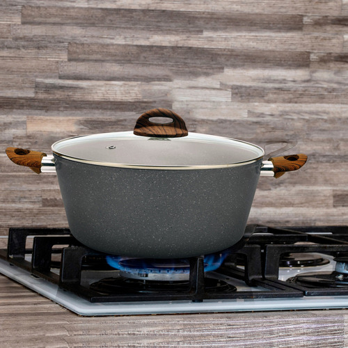 Cacerola Premium Granite+ 2.6 Lt. Masterchef By Hukën Color Gris