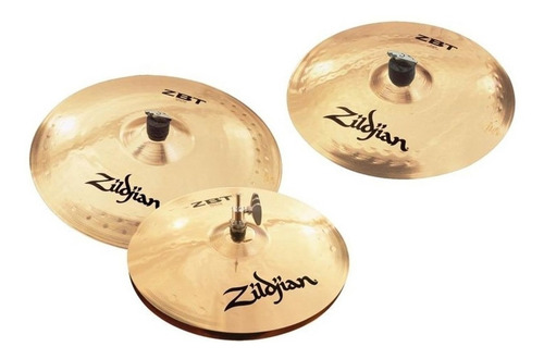 Imagen 3 de 6 de Set 4 Platos Zildjian Zbt Hh + Ride + Crash Zbts3p-9 + Envio