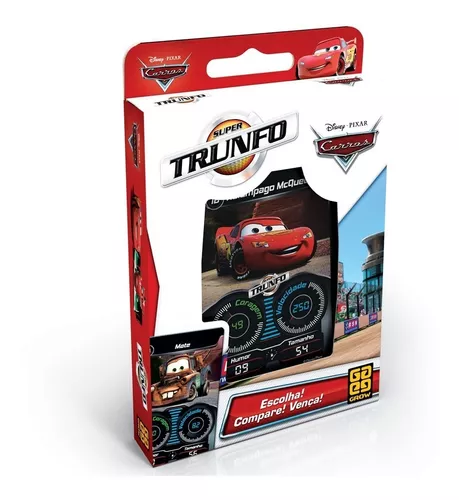 Jogo Super Trunfo - Carros 3 Disney Grow