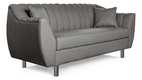 Sofá Sofantástico Eliana 3 Plazas Lino Color Gris