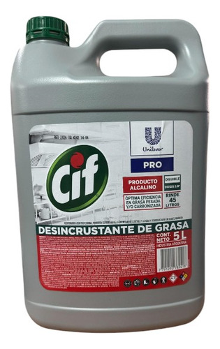 Desincrustante De Grasa Cif X 5 Lts