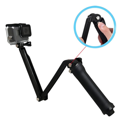 Baston Extension Selfie Stick De 3 Ejes Para Camara Gopro