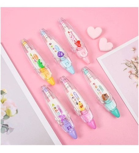 Kit Com 2 Fitas Decorativas Scrapbook Corretiva Kawai