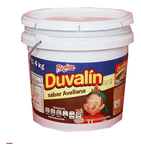 4 Kg De Duvalin Original Avellana 