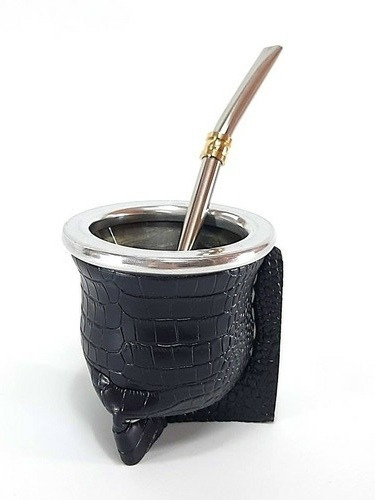 Imagen 2 de 5 de Mate De Vidrio Forrado Con Bombilla Incluida