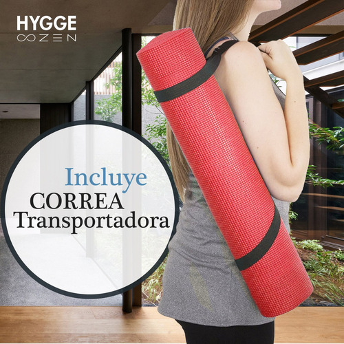 Imagen 6 de 10 de Kit Yoga Mat Colchoneta Pvc Con Correa + Cinturón + 2 Tacos