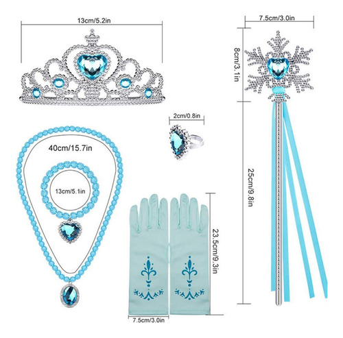 Conjunto De Traje De Fada De Princesa De Desenho Animado Com