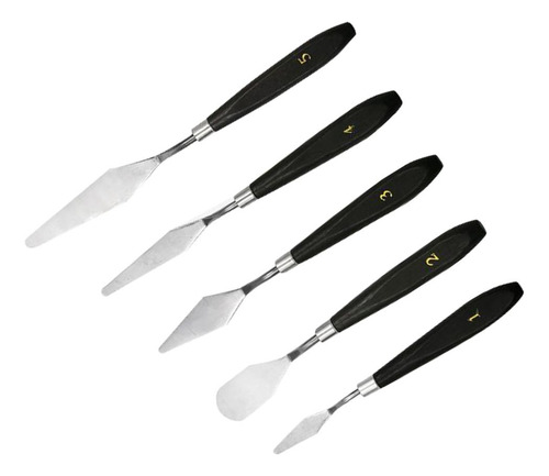 5x Pintura Faca Conjunto, Ferramenta De Pintura De Faca De