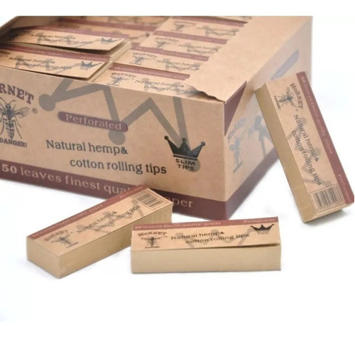 Caja De Tips De Carton Hornet 50 Libritos Bio