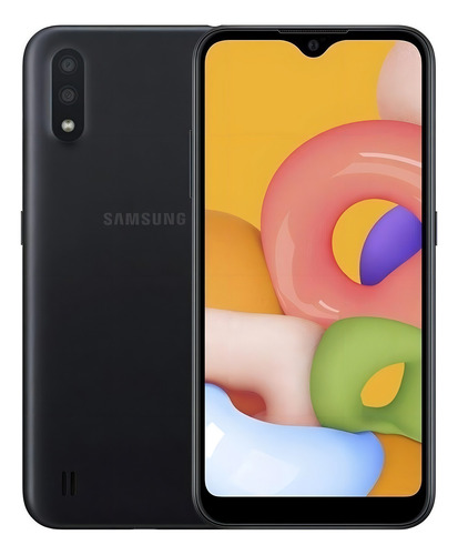 Smartphone Galaxy A01 32gb 2gb Ram Preto Samsung - Excelente (Recondicionado)
