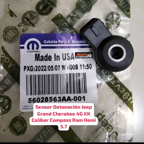 Sensor Detonación Jeep Grand Cherokee 4g Xk Caliber Compass 