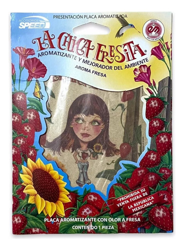 Aromatizante Chica Fresa La Chica Fresita 1 Pz Placa Colgant