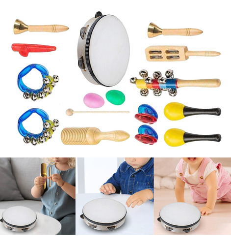 Juego De Instrumentos Musicales Para Niños De 10 Piezas