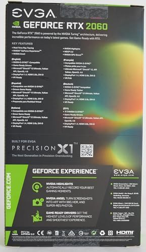 Evga Geforce Rtx 2060 Ko Ultra Gaming, 06g-pkr, 6gb Gddr6, V