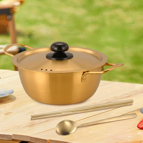 Práctica Olla Coreana Para Ramen Con Cuchara Y 18cm
