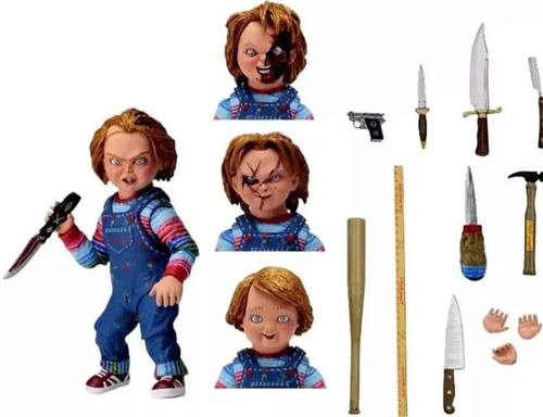 Figura Chucky De 7 Cm Neca Con Accesorios 