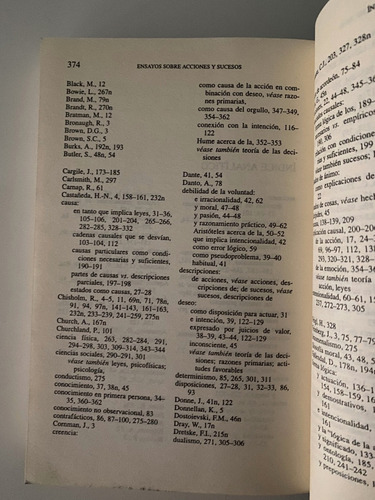 Ensayos Sobre Acciones Y Sucesos - Donald Davidson (Usado)