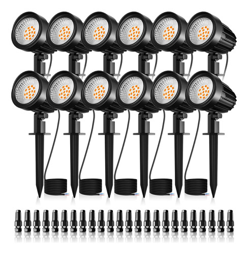Iluminación De Paisaje De 15 W, 12 V, Luz Blanca Cálida Ip66