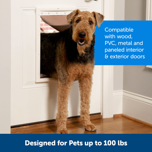 Plástico Doggie Door Petsafe Never Rust Para Animais De Esti