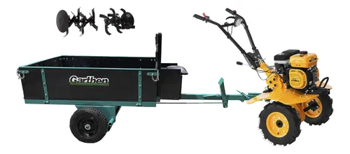 Motocultivador Zmax 7hp Gasolina Enxada Rotativa Carretinha