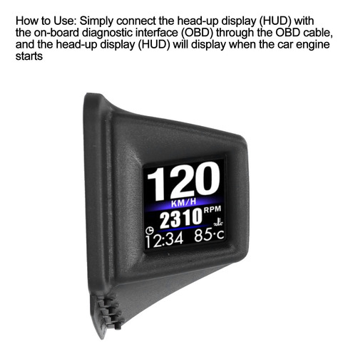 Head Up Display Gps Warning Guage Universal Para Veículos