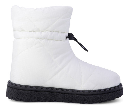 Bota Textil Peluche Mujer Confort Blanco  Furor 24869 Gnv®