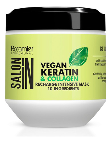 Mascararilla Intensiva Recamier Vegan Keratin Y Collagen