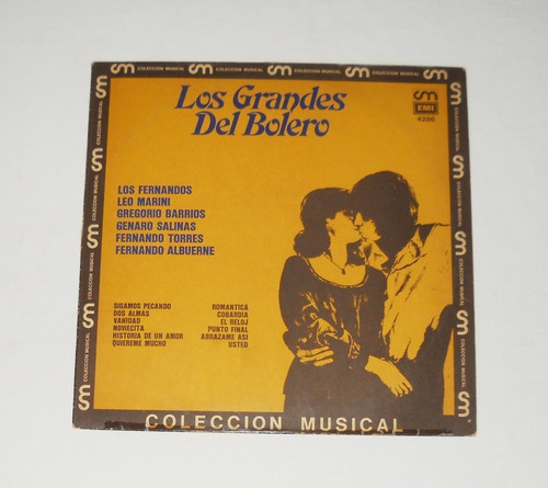 Los Grandes Del Bolero Albuerne Leo Marini Salinas Lp Vinilo