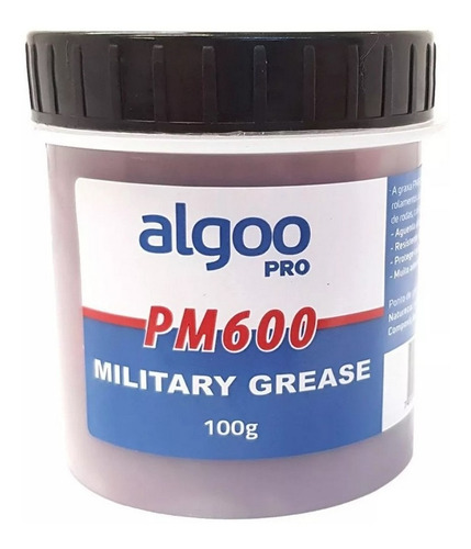 Graxa Militar Pm600 100gr Algoo Suspensão Resistente Água