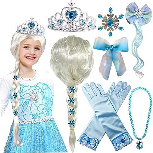Princesa Elsa Wig Frozen Elsa Braid Con Princesa Wqbt1