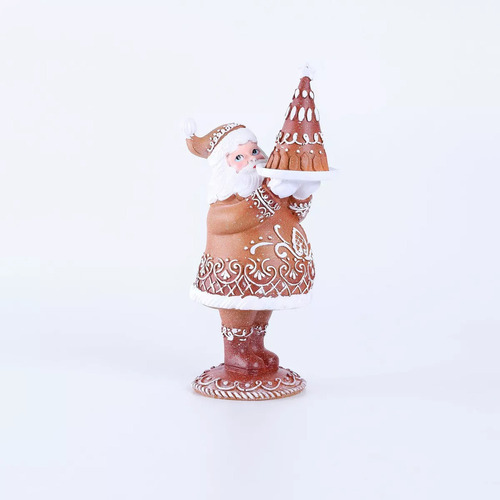 Casal De Natal Dando Presentes, Decorações Artesanais, 2 Peç