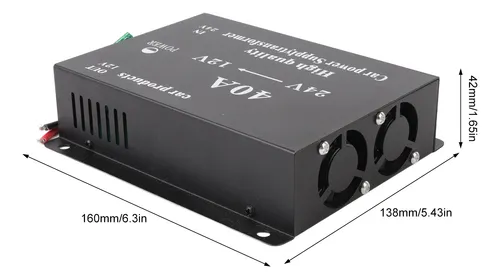 Convertidor Reductor De Voltaje Directo De 24 Voltios A 12 V
