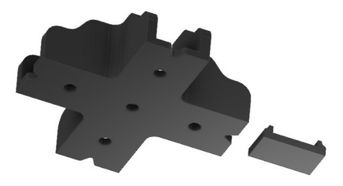 Imagen 5 de 10 de Escuadra Guía Cruz Armado Muebles Placa 18mm Mdf Melamina