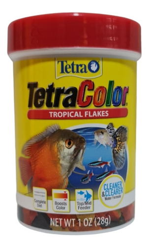 Alimento Tetra Color Escamas 28g Acuario Peces Tropicales 