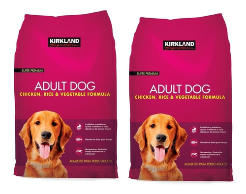 Croqueta Alimento Perro Kirkland Adulto Pollo Y Arroz 36,28