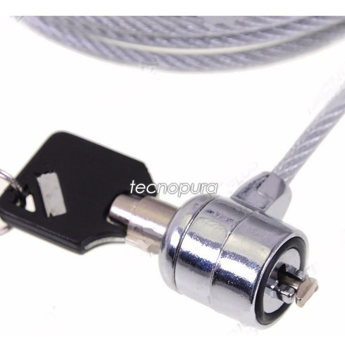 Candado Guaya De Seguridad Para Computador Portátil + Llaves