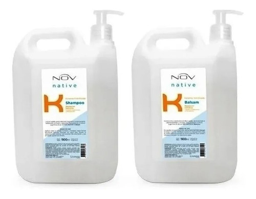 Shampoo Y Acond Keratina Hidrolizada Nov Native 1900ml