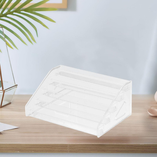 Caja De Mesa De Estante De Almacenamiento Acrílico 5 Capas