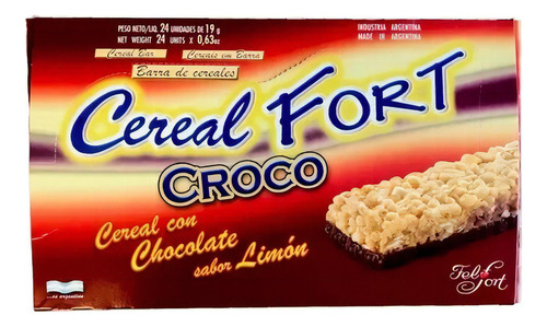 Barra De Cereal Felfort Croco Base Chocolate Caja X24unides