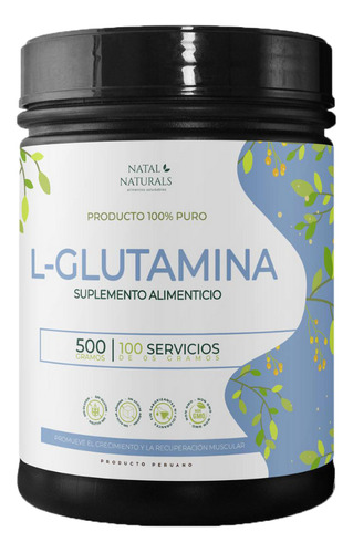 L-glutamina 500g - Natal Naturals