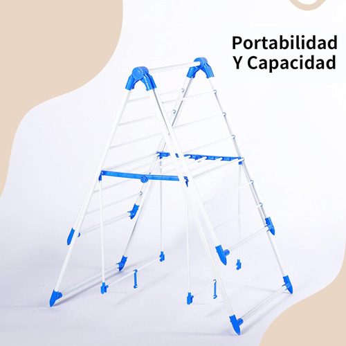Tender Ropa Plegable Alas Exterior Interior Resistente Verano Invierno Intemperie Premium Balcon Blg 2021 Blanco Blanco