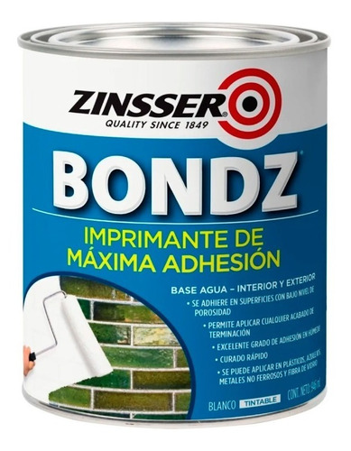 Imprimante Máxima Adhesión Plásticos Bondz Zinsser | 0,946lt