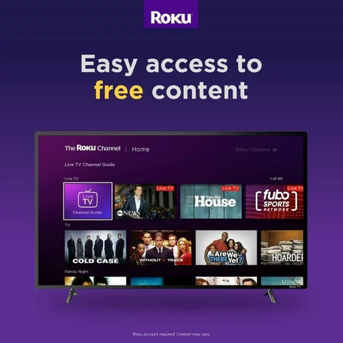 Pantalla Rca 40'' Class Fhd 1080p Roku Smart Led Rtr4060-bus (Reacondicionado)