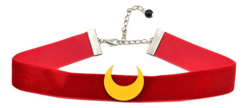 V Sailor Moon - Collar Choker Gargantilla Terciopelo Luna