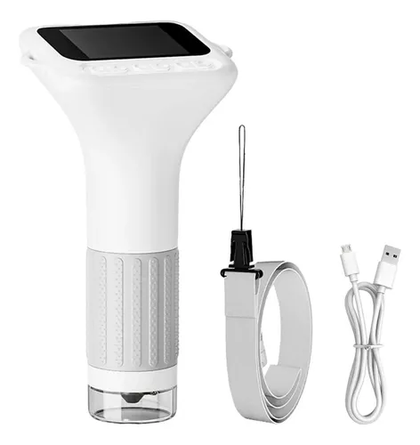 Microscopio Digital De Mano 1000X Y Telescopio 10X 2 En 1, Para Niños 3-12 Años, Incluye Pantalla IPS HD Y 8 Luces LED