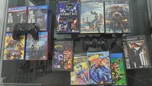 Ps4 Con 5 Juegos + Ps2 Con 10 Juegos (Usado)