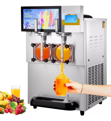 Vevor Máquina De Granizados De Bebida Comercial 2x8 L1800w