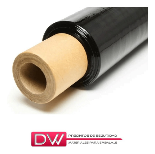 Imagen 4 de 10 de Film Stretch Negro 50cm Con Mango Virgen Dw! Oferta