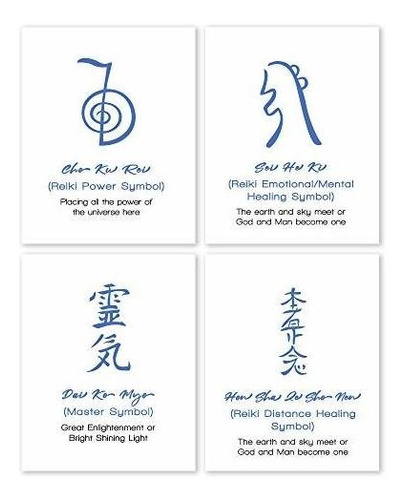 Reiki Symbols Wall Art Prints - Sin Marco 8 X 10 In - Cartel
